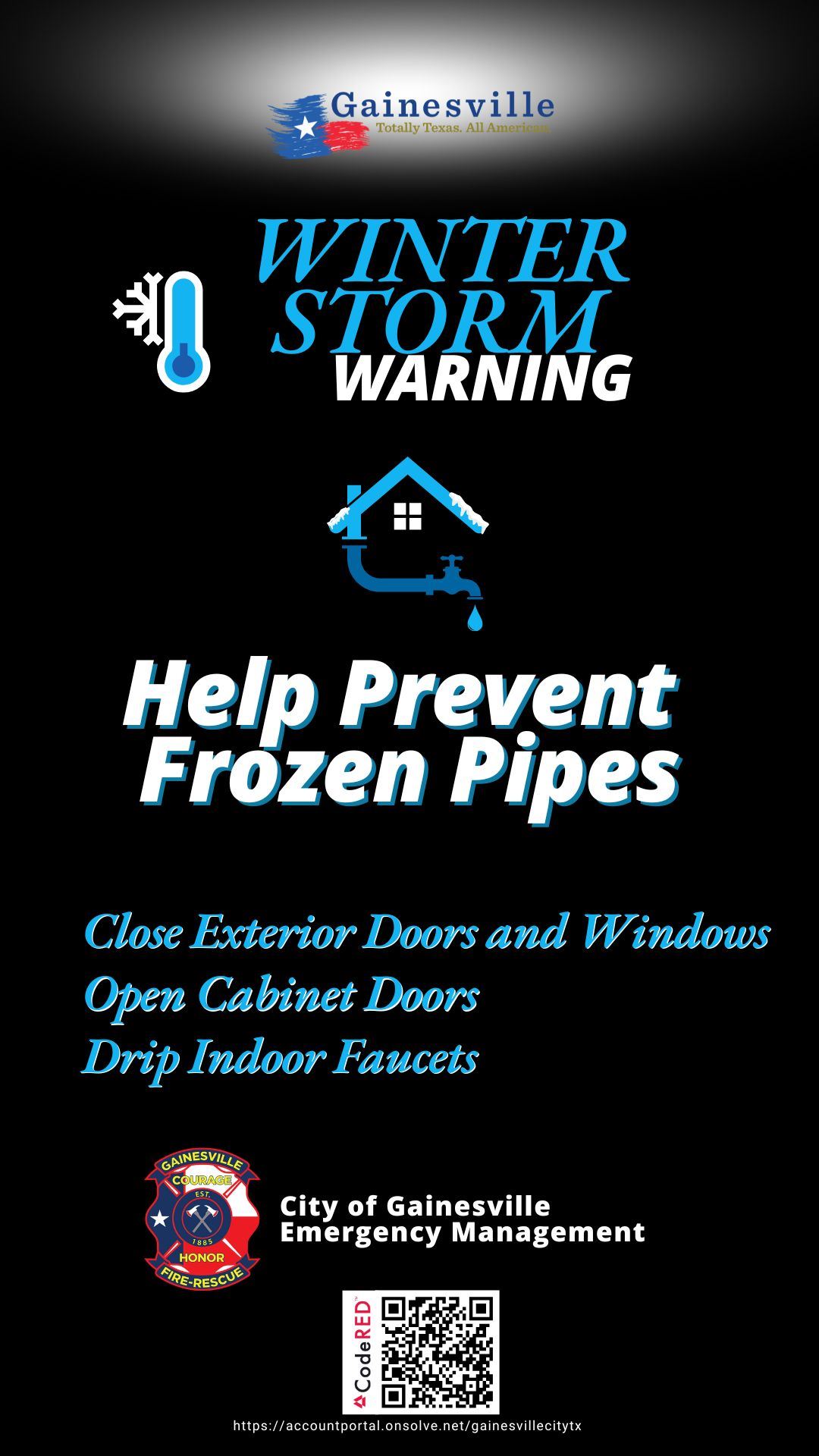 Prevent Frozen Pipes