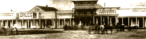 North Side of Courthouse Square, circa 1870s